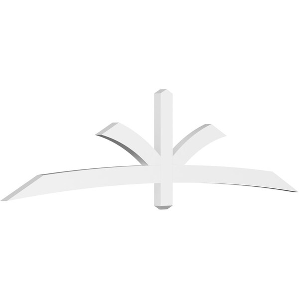 Ekena Millwork Davenport Architectural Grade PVC Gable Bracket, 96"W x 24"H x 2"D x 4"F, 6/12 Pitch GBP096X24X0204DAV00 - main